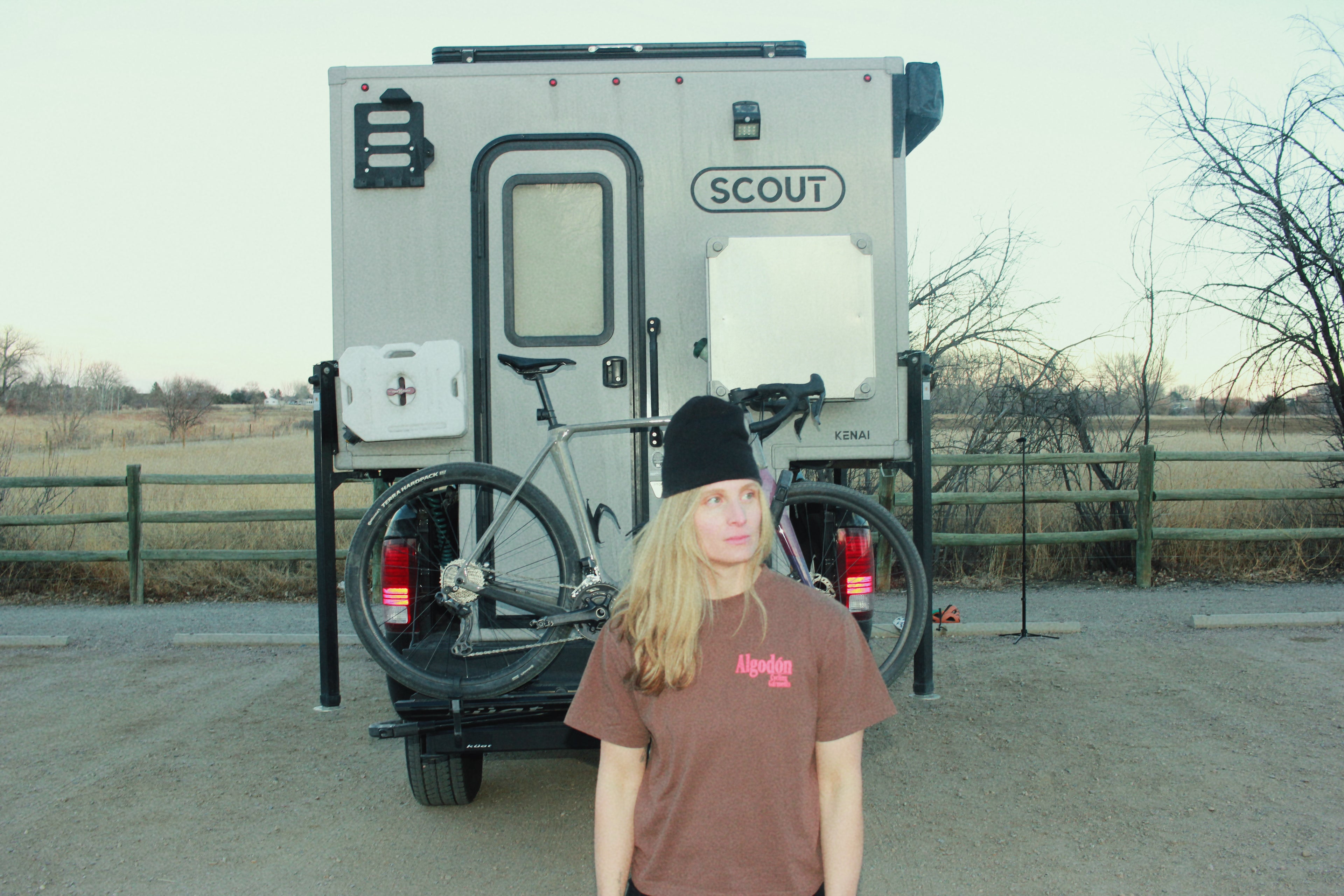 Algodón Cropped T-Shirt Cycling Jersey - Chocolate