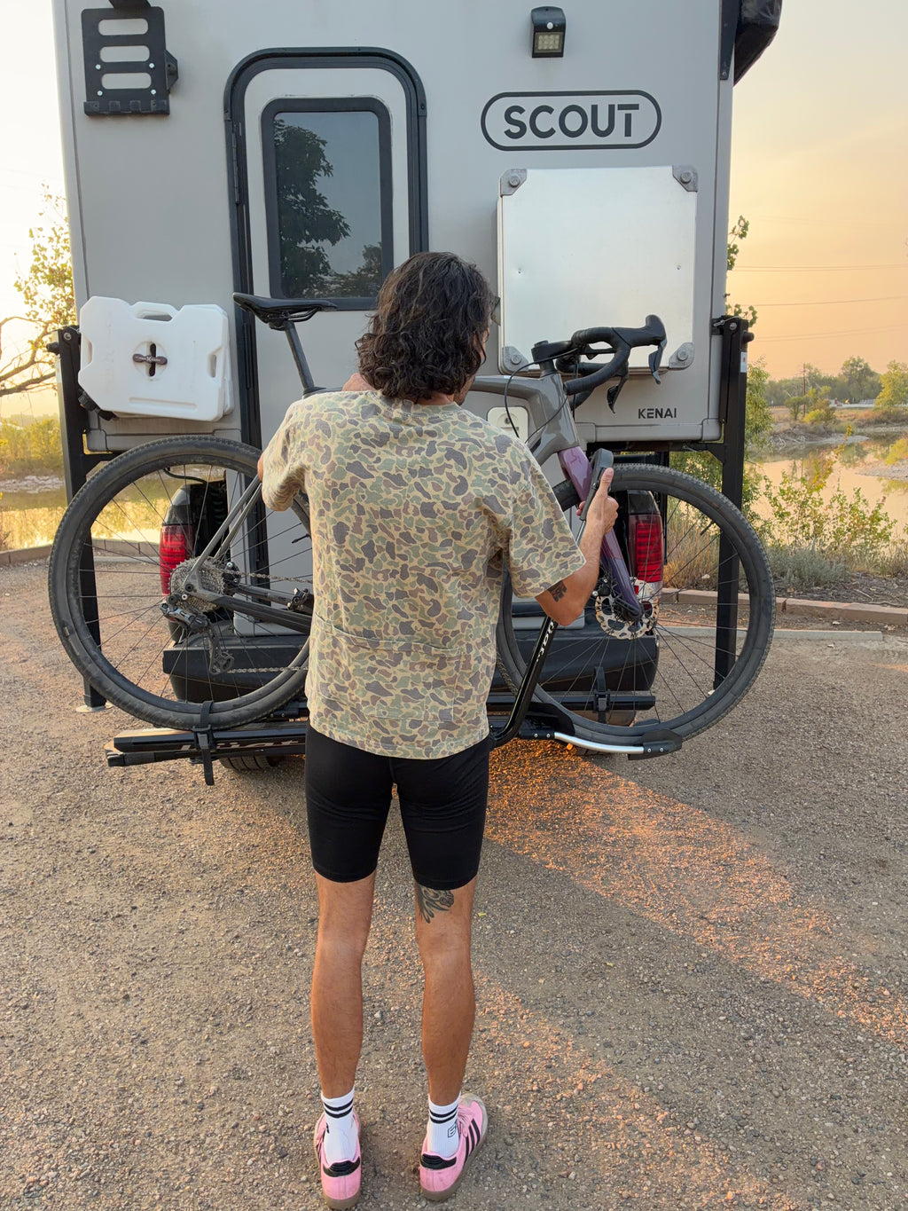 Algodón Cycling T-Shirt - Duck Camo