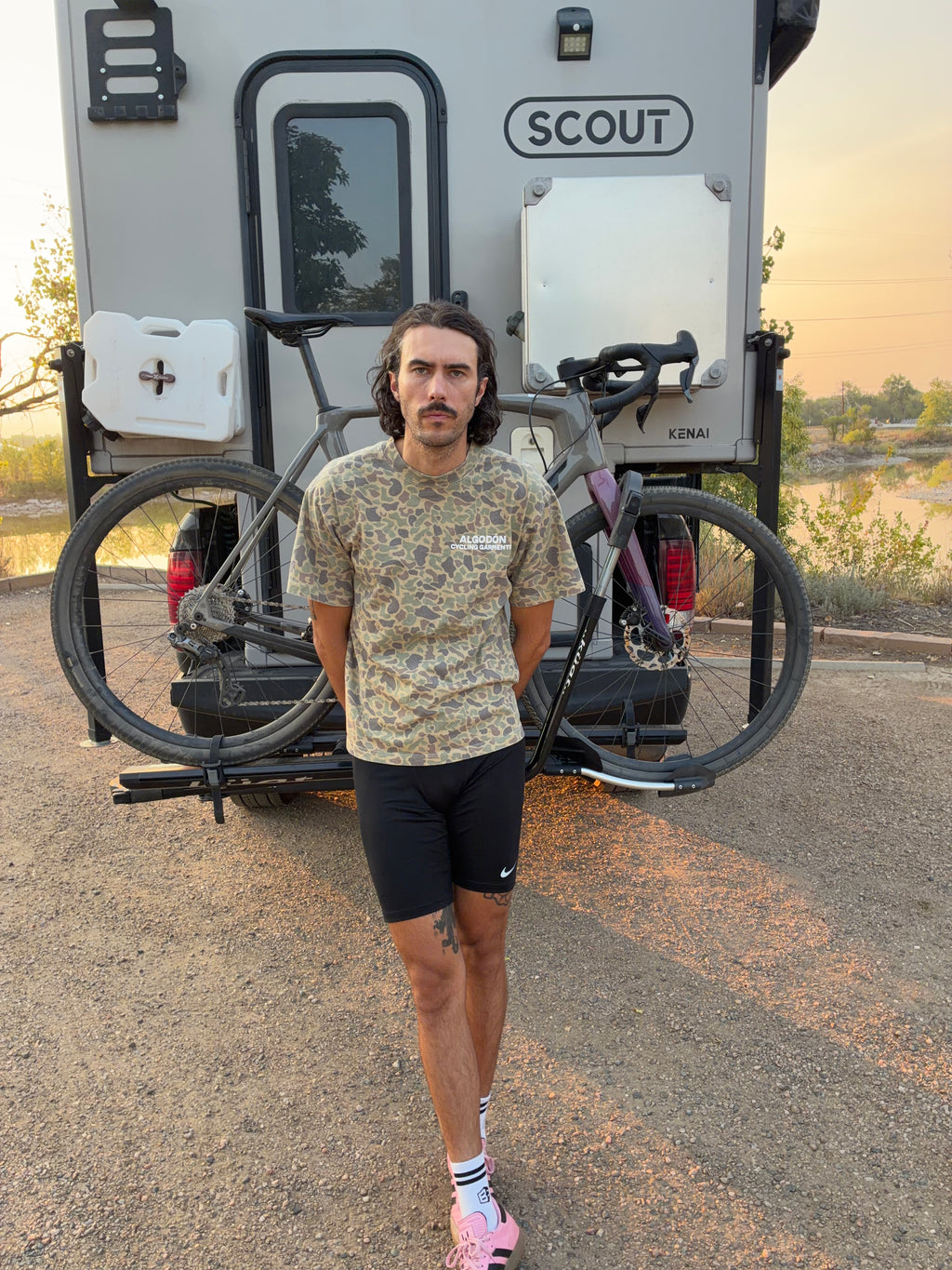 Algodón Cycling T-Shirt - Duck Camo