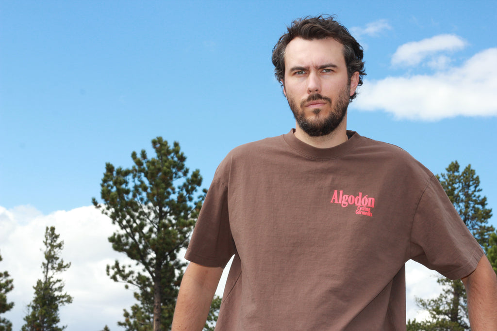 Algodón Graphic Cropped T-Shirt Cycling Jersey - Chocolate