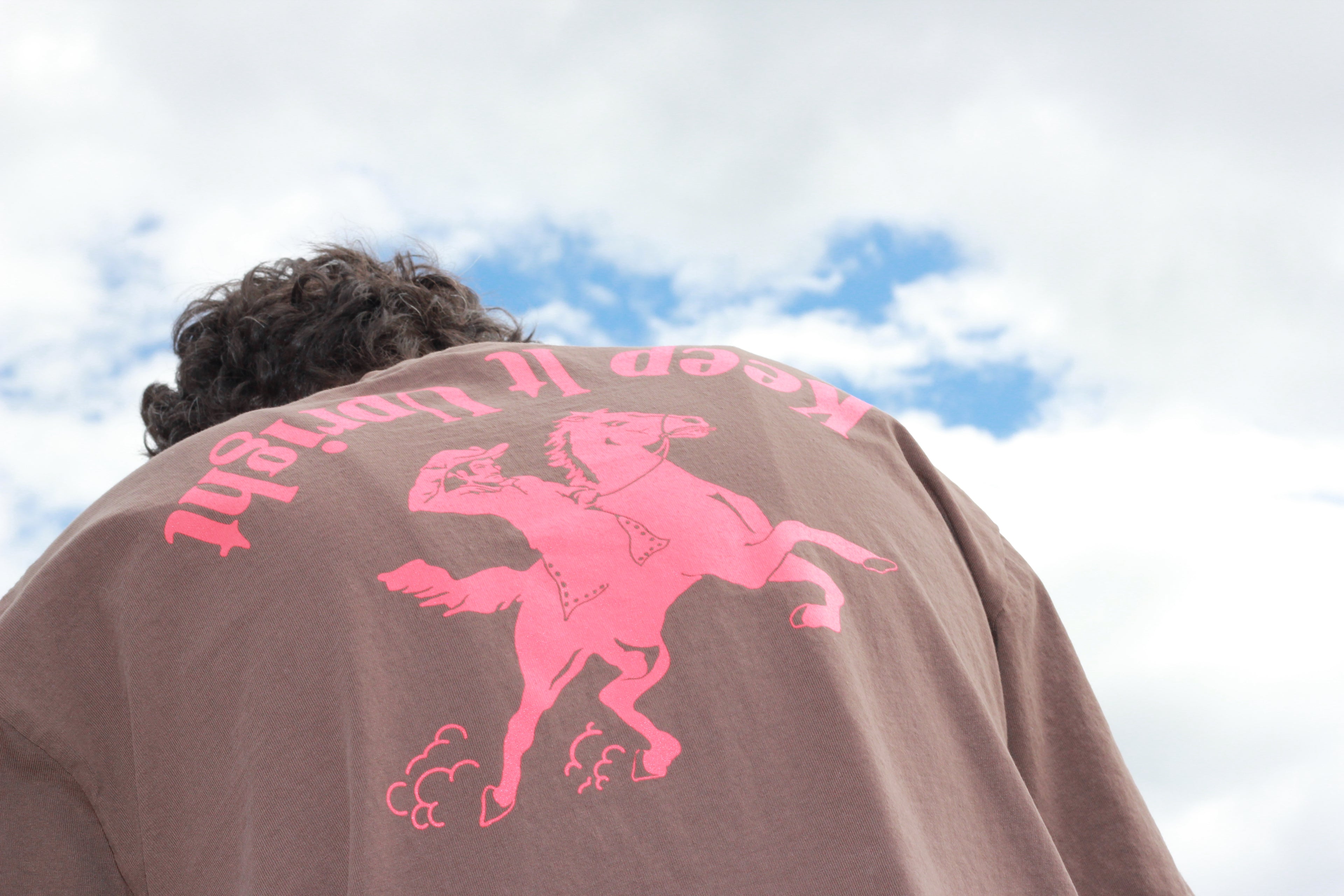 Algodón Graphic Cropped T-Shirt Cycling Jersey - Chocolate