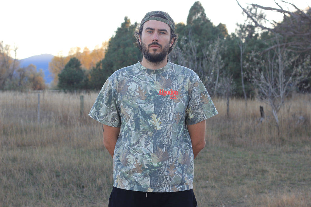 Algodón Graphic T-Shirt Cycling Jersey - Wood Camo