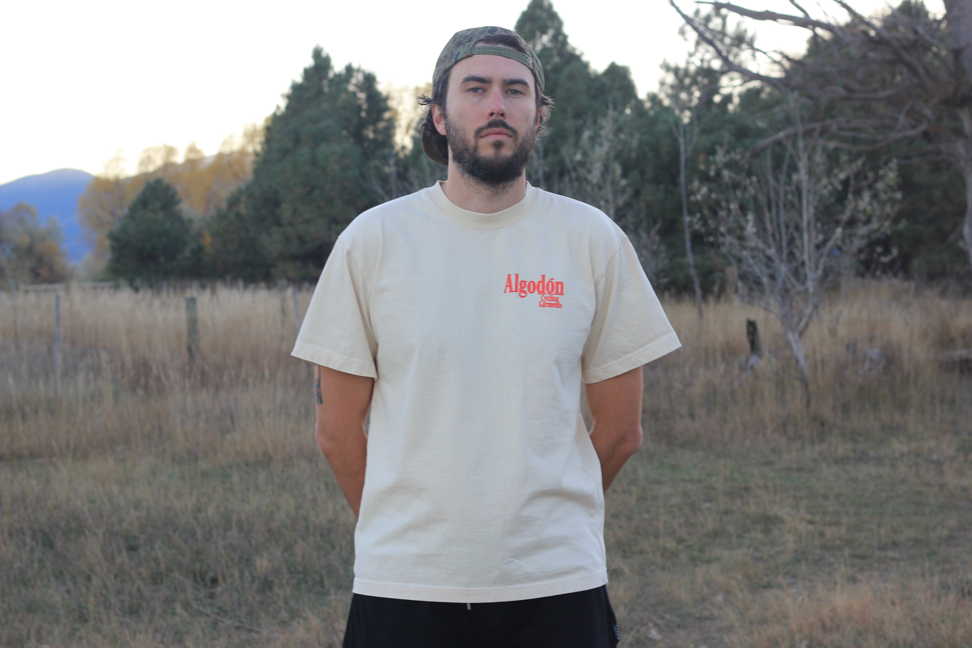 Algodón T-Shirt Cycling Jersey - Off White